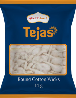 Shubhkart Tejas Round Cotton Wicks - 14 Gms Cotton Wick