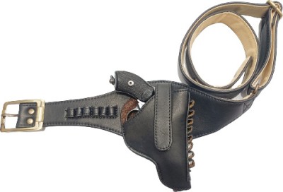 SandhuGunHouse .32 Bore Revolver Leather™ Cover Racquet Carry Case/Cover Free Size(Black)