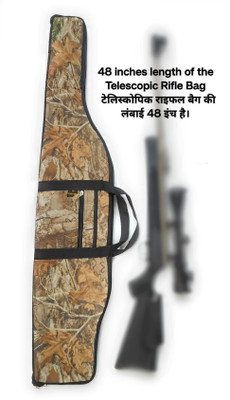 START NOW Telescopic Gun Bag (Leaf Camo) Pistol/Gun Cover Free Size(Green)