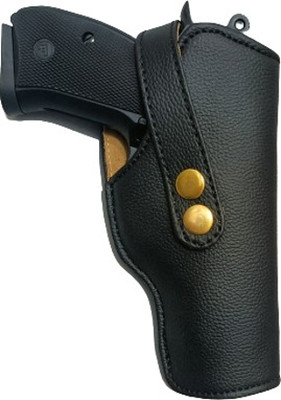 SandhuGunHouse Co2 Pistal Leather Right Hand Clip Cover Air Pistol/Gun Cover Free Size(Black)