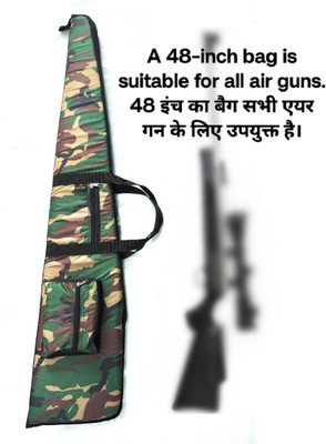 START NOW Airgun Bag (Evergreen Camo)| Soft Airgun Cover Pistol/Gun Cover Free Size(Green)