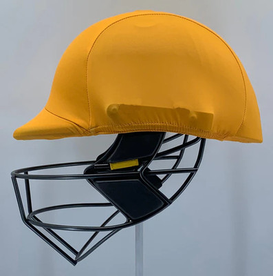 Rainox Cricket Helmet Covers, Colored Helmet Clads, Protect from Scratches and dust Club Cover Free Size(Yellow)