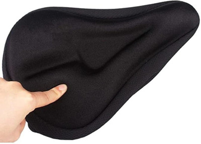 bhugoal Bicycle Saddle Seat & Cycling Cushion Pad Bicycle Seat Bicycle Seat Cover Free Size(Black)
