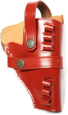 AMF Collections Brown Leather Gun cover Pistol/Gun Cover Free Size(Brown)