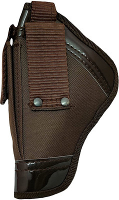 ZQARJAN Nylon 9 mm Revolver Pistol Racquet Carry Case Holster/ Pistol/Gun Cover Free Size(Brown)
