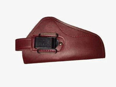 POPSINGH1 Premium Stylish Leather Waist Belt withToy Revolver Holster Adjustable Gun Cover Pistol/Gun Cover Free Size(Red)