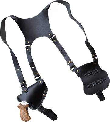 GW Gun Holster High Quality Leather Shoulder Holster For IOF .32 Revolver Bag Cover Free Size(Black)