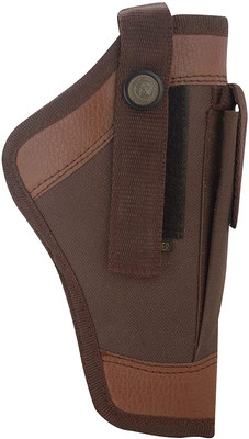 AMF Collections Nylon 9 mm Revolver Pistol Racquet Carry Case Pistol/Gun Cover Free Size(Brown)