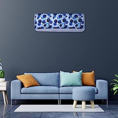 Feeling mall AC Cover for Home, Waterproof Air Conditioning Cover Bag Cover Free Size(Blue)