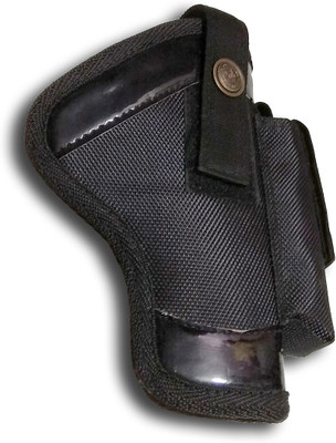 sultan Nylon 9 mm Revolver Pistol with Attached Magazine Racquet Carry Case Pistol/Gun Cover Free Size(Black)