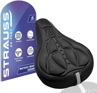 Strauss 3D Sponge | Seat Cushion Bicycle Seat Cover Free Size(Black)