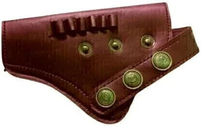 Treasure Trends Leather Cover Brown Kids Bandook Toys Cover / Pistol Belt Cover / Revolver Cover Pistol/Gun Cover Free Size(Brown)
