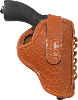 SandhuGunHouse 32 Bore Revolver Cover For( IOF & Webley MK IV etc. Compact size Revolver ) Racquet Carry Case/Cover Free Size(Red)