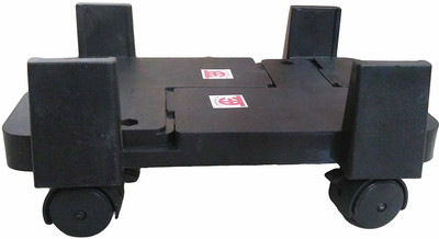 Boriva Adjustable Heavy Duty CPU Trolley with Castor Wheels CPU Holder(Plastic)