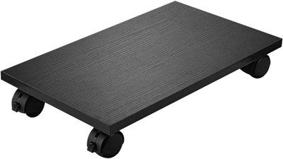 UniAart Stand CPU Holder with 4 Caster Wheels (brown) CPU Holder(Wooden)