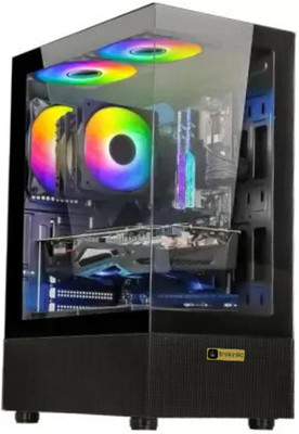TrakinPC Assembled RGB Gaming Desktop CPU Core i5 PC Tower 16/256NV intel i5 Quad Core (16 MB RAM/Intel® HD Graphics 2000 Graphics/256 GB SSD Capacity/Windows 10 (64-bit)/1 GB Graphics Memory) Gaming Tower with MS Office