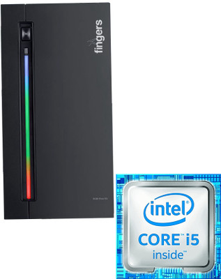 Brand Cell Core™ i5 (2nd Gen) [4 Cores, 4 Threads] | Fingers RGB-Flow C2 [KJW] Gaming Computer - Core™ i5-2400 [4 Cores, 4 Threads, 3.10 GHz] (8 GB RAM/Intel® HD Graphics/1 TB Hard Disk/256 GB SSD Capacity/Windows 11 Pro/1 GB Graphics Memory) Gaming Tower with MS Office