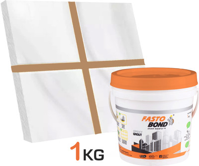 Fastobond 1 Kg Epoxy Tile Grout 3 Components Special teank Solid Crack Filler(1 kg)