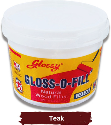 Glossy Gloss-O-Filler Natural Wood Filler|Water Based|eco-Friendly|Teak Color Crack Filler(1 kg)