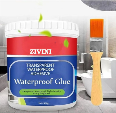 Shreeyogi Roof Water Leakage Solution, crack seal Waterproof Transparent Glue with Brush Crack Filler(300 g)