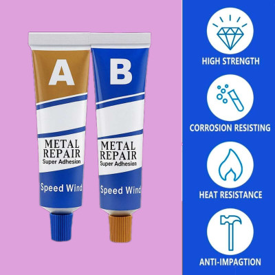 AirSoft Cold Weld Epoxy Adhesive for Car Engines and Radiators Rustproof and Waterproof Adhesive(100 g)