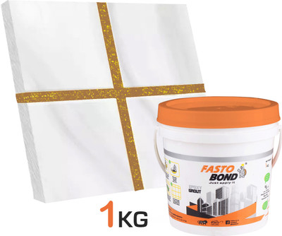 Fastobond 1 Kg Epoxy Tile Grout 3 Components Coffee brown Golden Crack Filler(1 kg)