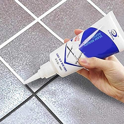 Swamin Enterprise Waterproof Tile Gap Filler Sealant Tube – White Grout Crack Repair Paste 180ml Crack Filler(180 ml)