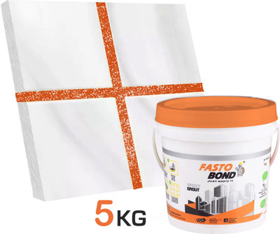 Fastobond 5 Kg Epoxy Tile Grout 3 Components Orange Silver Crack Filler(5 kg)