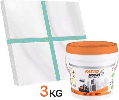 Fastobond 3 Kg Epoxy Tile Grout 3 Components Sky blue Golden Crack Filler(3 kg)
