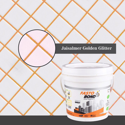 Fastobond Glitter Epoxy Tile Grout 3 Components Jaisalmer Golden Crack Filler(5 kg)