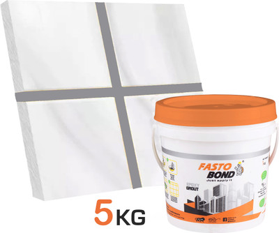 Fastobond 5 Kg Epoxy Tile Grout 3 Components Stone gray Solid Crack Filler(5 kg)