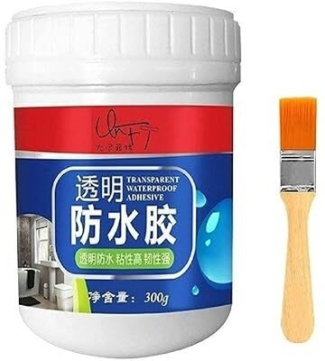 KM CREATION ™Transparent Repairing Leak Waterproof Adhesive seal cracks agent cement surface Adhesive(300 g)
