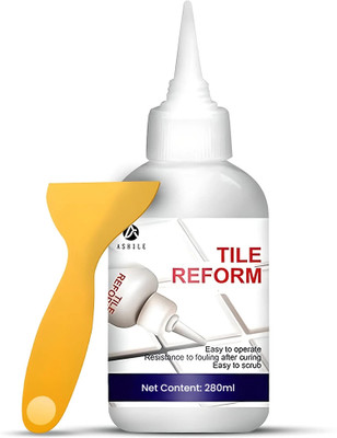 Opulent Mirage Tile Gap Filler Waterproof | 280ml White Cement Sealant Tube with Scraper Crack Filler(280 g)