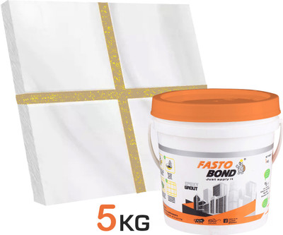 Fastobond 5 Kg Epoxy Tile Grout 3 Components Iveory Golden Crack Filler(5 kg)