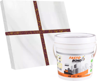 Fastobond GlitterEpoxy Tile Grout 3 Components Burgundy Golden Crack Filler(5 kg)