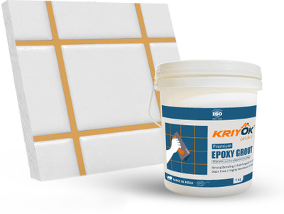 KRIYOK Premium Epoxy Tiles Grout | Solid Regular Colors Tiles Epoxy Grout (Inca Gold) Crack Filler(1 kg)