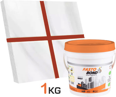 Fastobond 1 Kg Epoxy Tile Grout 3 Components Cooper brown Solid Crack Filler(1 kg)