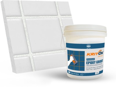 KRIYOK Premium Epoxy Tiles Grout | Silver Glitter Tiles Epoxy Grout (Silver Shadow) Crack Filler(1 kg)