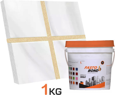 Fastobond 1 Kg Epoxy Tile Grout 3 Components Iveory Silver Crack Filler(1 kg)