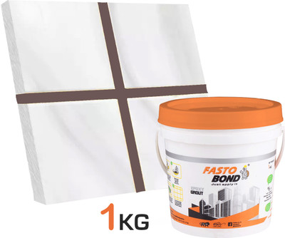 Fastobond 1 Kg Epoxy Tile Grout 3 Components Walnut Solid Crack Filler(1 kg)