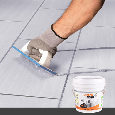 Fastobond Epoxy Tile Grout 3 Components Steel Gray Crack Filler(5 kg)
