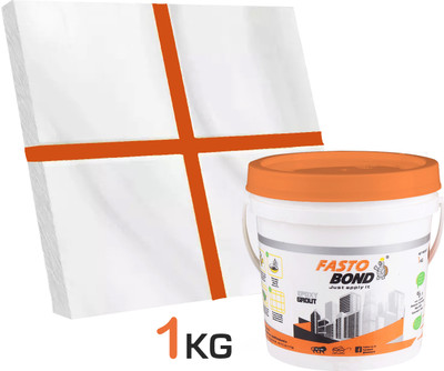 Fastobond 1 Kg Epoxy Tile Grout 3 Components Orange Solid Crack Filler(1 kg)