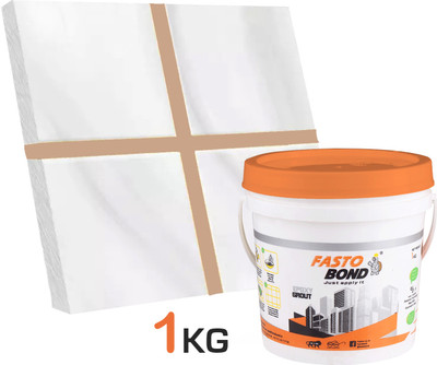 Fastobond 1 Kg Epoxy Tile Grout 3 Components Silk Solid Crack Filler(1 kg)
