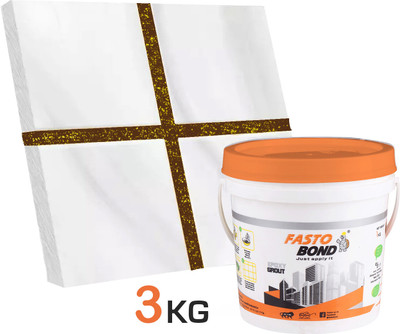 Fastobond 3 Kg Epoxy Tile Grout 3 Components Brown Golden Crack Filler(3 kg)