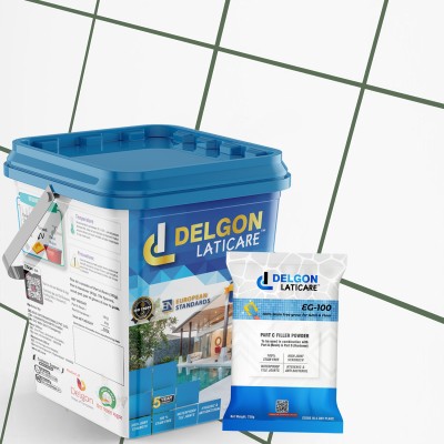 Delgon Laticare Premium Epoxy Grout for Tiles EG-100 (5kg) (Deep Jungle - 36) Crack Filler(5 kg)