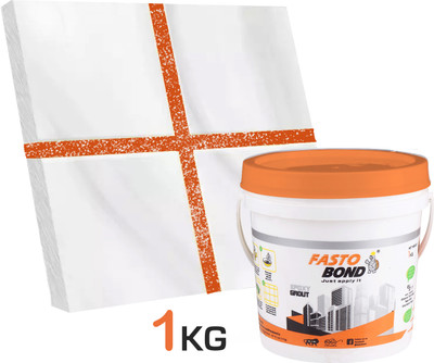 Fastobond 1 Kg Epoxy Tile Grout 3 Components Orange Silver Crack Filler(1 kg)