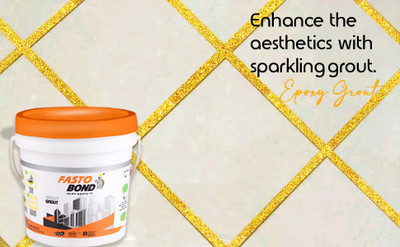 Fastobond Full Glitter 1 Kg Epoxy Tile Grout 3 Components Sp. Golden Crack Filler(1 kg)