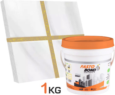 Fastobond 1 Kg Epoxy Tile Grout 3 Components Iveory Golden Crack Filler(1 kg)