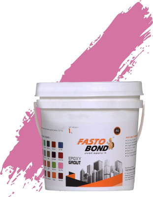 Fastobond Epoxy Tile Grout 3 Components BABY PINK COLOR Crack Filler(1 kg)
