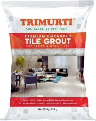 Trimurti Antique White Tile Grout Hard & Durable Ready to Use for Wall & Floor Crack Filler(1 kg)